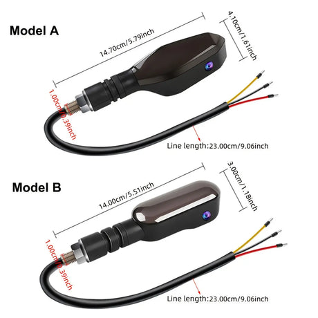 Set of 2 Motorcycle LED Projection Lights with Amber Arrow Projection, Suitable for Cars, Motorcycles, And Electric Scooters. High-Brightness Neon Lights for Decoration And Ambiance, Without Battery  Sparepart.pk