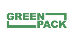GreenPack logo on a black background